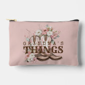 Oma's Things Western Cowboy Stiefel mit Blume Zubehörtasche (Vorderseite)