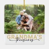 Oma's Treasures Foto Keepake Keramikornament (Rückseite)