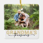 Oma's Treasures Foto Keepake Keramikornament (Vorderseite)