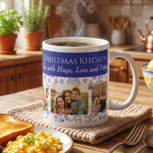 Omas Weihnachten 4 Foto-Andenken  Jumbo-Tasse