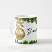 Omas Weihnachtstasse Kaffeetasse (Vorderseite Links)
