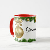 Omas Weihnachtstasse Tasse (Vorderseite Links)