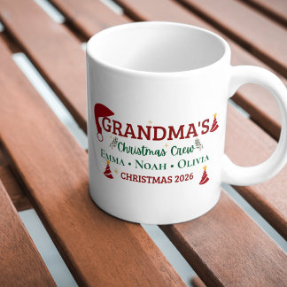 Omas Weihnachtsteam Personalisierter Becher Kaffeetasse