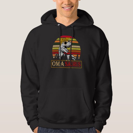 Omasaurus Rex Dinosaur Oma Saurus Familienmütter D Hoodie (Vorderseite)