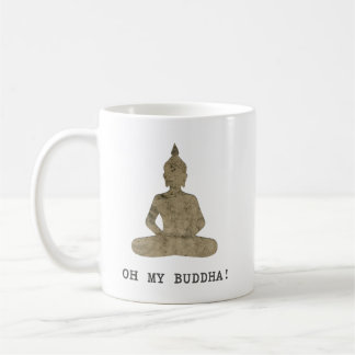 OMB oh meine Buddha-Spaß-Silhouette Kaffeetasse