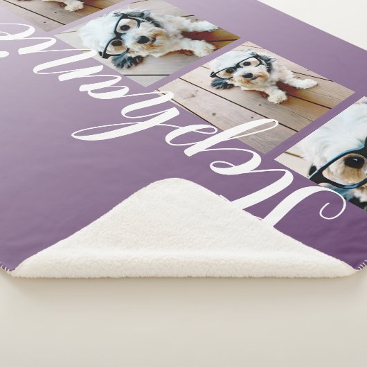 Ombre 4 Foto Handgeschriebener Schriftart — KANN F Sherpadecke (3/4)