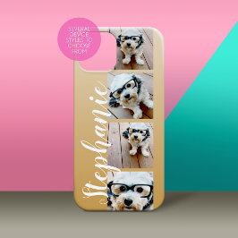 Ombre 4 Fotos Handgeschriebener Schriftart — CAN E Case-Mate iPhone Hülle