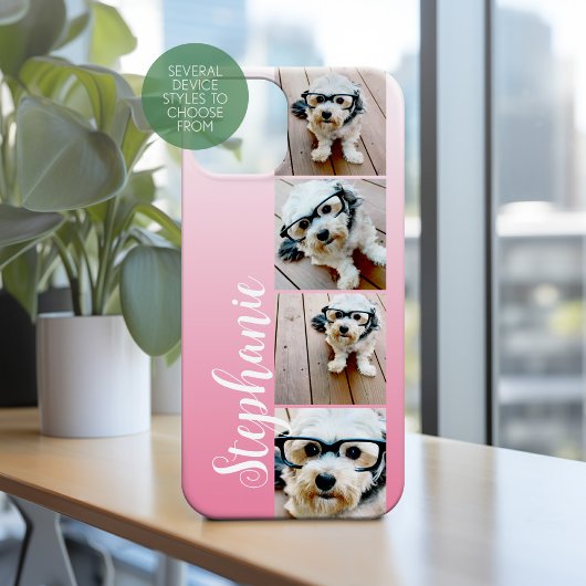 Ombre 4 Square Fotos Handgeschrieben - CAN EDIT ro Case-Mate iPhone Hülle