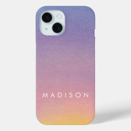 Ombre Abend Sunset Watercolor Sky Personalisiert Case-Mate iPhone Hülle