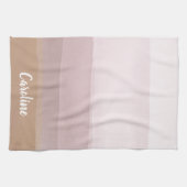 Ombre Abstrakte Wasserfarbstreifen in Dusty Lilac Geschirrtuch (Horizontal)