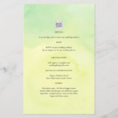 OMBRE All-in-1 Budget Lemon Limon Wedding Einladun Flyer (Hinten)
