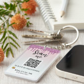 *~* Ombre AP36 QR Promo Logo Akryllischer Schlüsse Schlüsselanhänger (Vorderseite rechts)