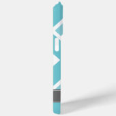 Ombre Aqua Zig Zag Chevrons Muster Case-Mate iPhone Hülle (Rückseite / Rechts)