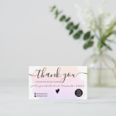 Ombre Aquarell Pinselstrich Reihenfolge Vielen Dan Visitenkarte (Stehend Vorderseite)