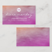 Ombre Aquarell-Visitenkarte Visitenkarte (Vorne/Hinten)