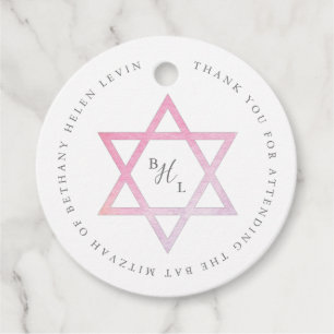 Ombre Aqucolor Bat Mitzvah Geschenkanhänger