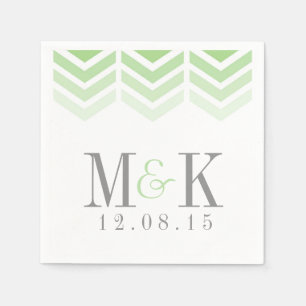 Ombre Arrows Modern Zickzack Modern Monogram Napki Serviette