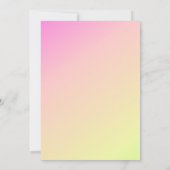 Ombre Baby Shower Narwhale und Baby Magical Invita Einladung (Rückseite)