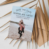 Ombre Beach Destination Ocean Save the Date