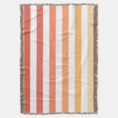 Ombre Beach Sunrise Streifen Orange & Gelb Glow Decke (Vorderseite Vertikal)