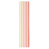 Ombre Beach Sunrise Strip & Personalisiert Monogra Kurzer Tischläufer (Vorderseite)