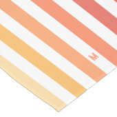 Ombre Beach Sunrise Strip & Personalisiert Monogra Kurzer Tischläufer (Ecke)