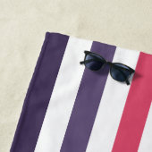 Ombre Beach Sunset Strip & Personalisiert Monogram Strandtuch (Beispiel)