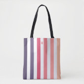 Ombre Beach Sunset Strip & Personalisiert Monogram Tasche (Vorderseite)