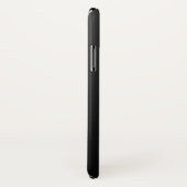 Ombre Black Dark Gray Schlichter Personalisierter  Case-Mate iPhone Hülle (Hinten/Rechts)