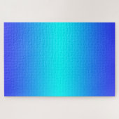 Ombre Blau und Türkis Gradient Puzzle (Horizontal)