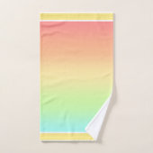 Ombre Blendet Pfirsichfarben, Aquamarin, grünes, g Badhandtuch Set (Handtuch)