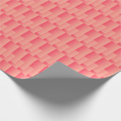 Ombre blockiert abstrakte Korallen bis Orange Geschenkpapier (Ecke)