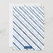 Ombre Blocks Graduation Party Einladung (Marine) (Rückseite)