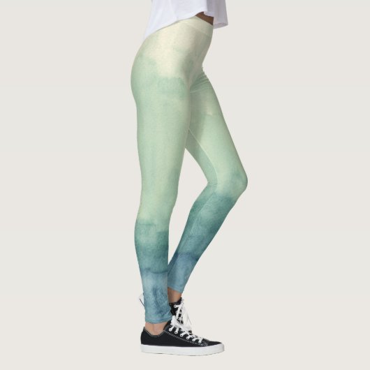 Ombre blue active wear leggings (Rechts)