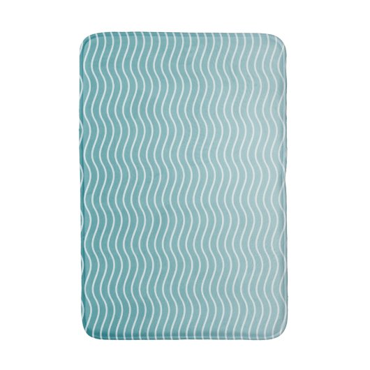 Ombre Blue Badematte (Vorderseite Vertikal)