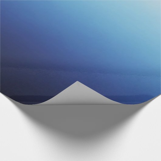 Ombre Blue Geschenkpapier (Ecke)