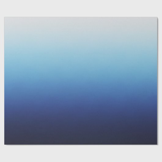 Ombre Blue Geschenkpapier (Flach)