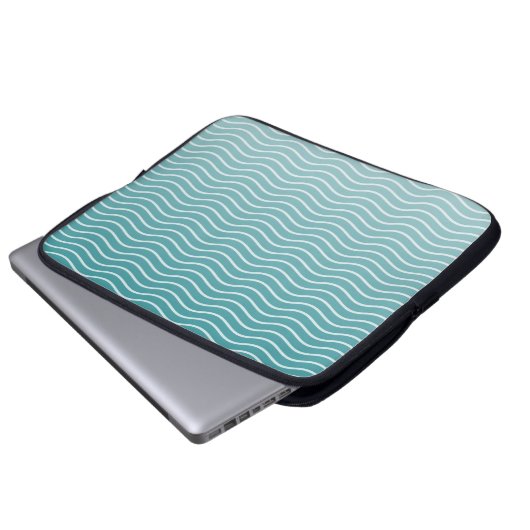 Ombre Blue Laptopschutzhülle (Vorne Knopf)