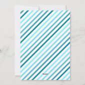 Ombre blue LIEBE Foto Valentinstag Feiertagskarte (Rückseite)