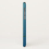 Ombre Blue Navy Aquamariner Schlichter Personalisi Case-Mate iPhone Hülle (Hinten/Links)