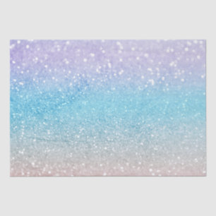 Ombre Blue Pink Peach Glitzer Jeden Anlaß Seidenpapier