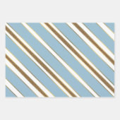 Ombre Blue Snowflake Geschenkpapier Set (Vorderseite 2)