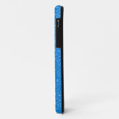 Ombre blue Sparkle Personalisiert Monogram Case-Mate iPhone Hülle (Hinten/Links)