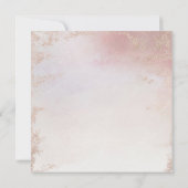 Ombre Blush Pink Mattiert Foil Luxe Wedding Square Einladung (Rückseite)