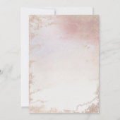 Ombre Blush Pink Mattiert Foil Moderne Hochzeit Einladung (Rückseite)