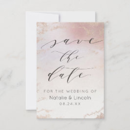 Ombre Blush Pink Mattiert Foil Wasserfarbe Hochzei Save The Date