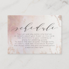 Ombre Blush Pink Mattiert Foil Wedding Plan Begleitkarte