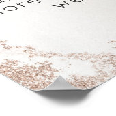 Ombre Blush Pink Mattiert in Love Memory Sign Poster (Ecke)