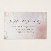 Ombre Blush Pink Mattierte Geschenkkartei Beipackk (Vorderseite)