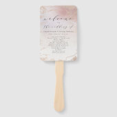 Ombre Blush Pink Mattierte Hochzeitsfeier Fächer (Vorderseite)